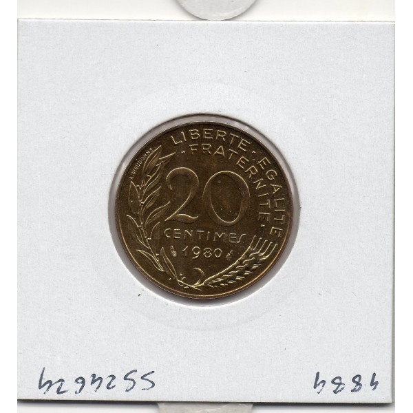 20 centimes Lagriffoul 1980 FDC, France pièce de monnaie