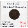 Double Tounois 1634 E Tours TTB- Louis XIII pièce de monnaie royale