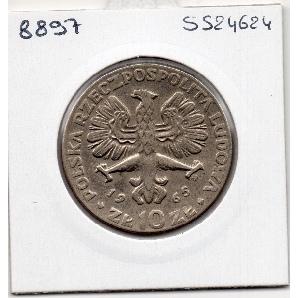 Pologne 10 Zlotych 1965 Sup-, KM Y54 pièce de monnaie