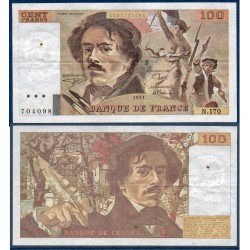 100 Francs Delacroix TB+ 1991 Billet de la banque de France