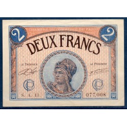 Paris 2 francs, Sup, 10.3.1920 Pirot 97.28 Billet de la chambre de commerce