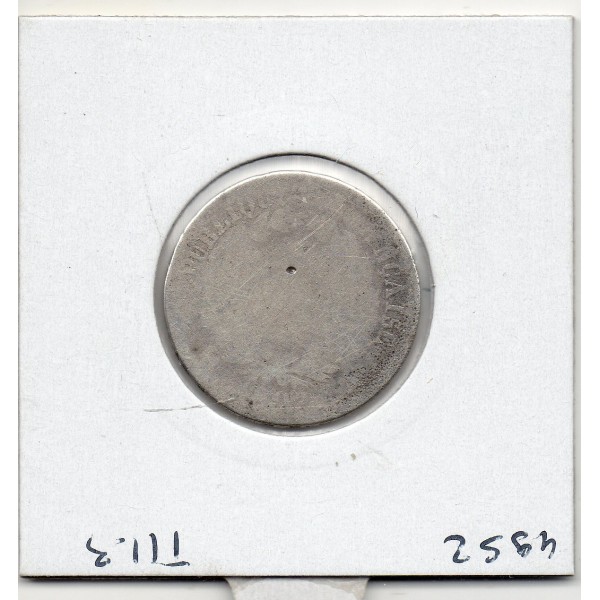 1 Franc Napoléon 1er tête de Nègre 1807 A Paris B-, France pièce de monnaie