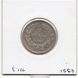 1 Franc Louis Philippe 1847 A Paris TB+, France pièce de monnaie