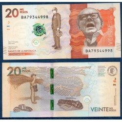 Colombie Pick N°461f, Billet de banque de 20000 Pesos 2020