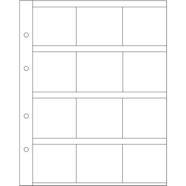 Feuilles OPTIMA pour pièces de monnaies