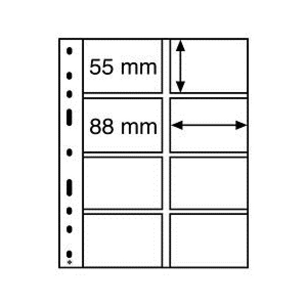 Feuilles OPTIMA pour pièces de monnaies