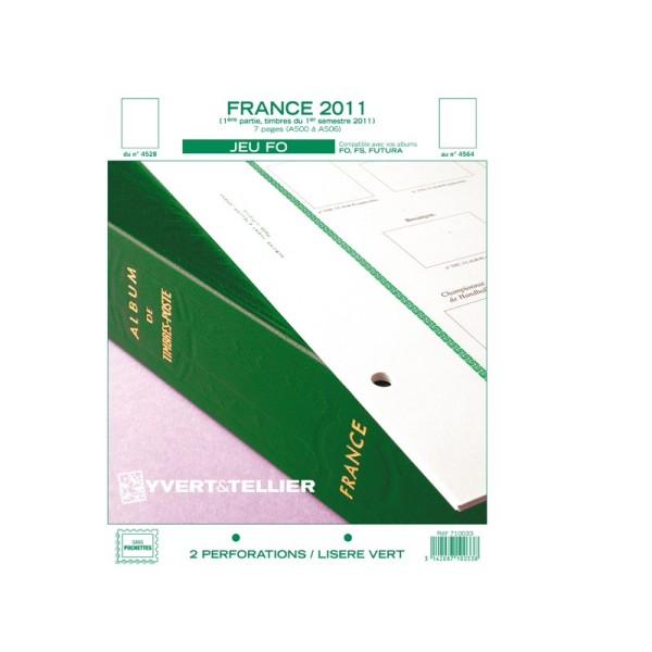 2024 2eme semestre FRANCE FO liseré vert Yvert et Tellier