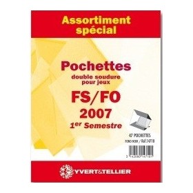 2025 1er semestre autoadhésifs Assortiment de pochettes FO FS Yvert et tellier