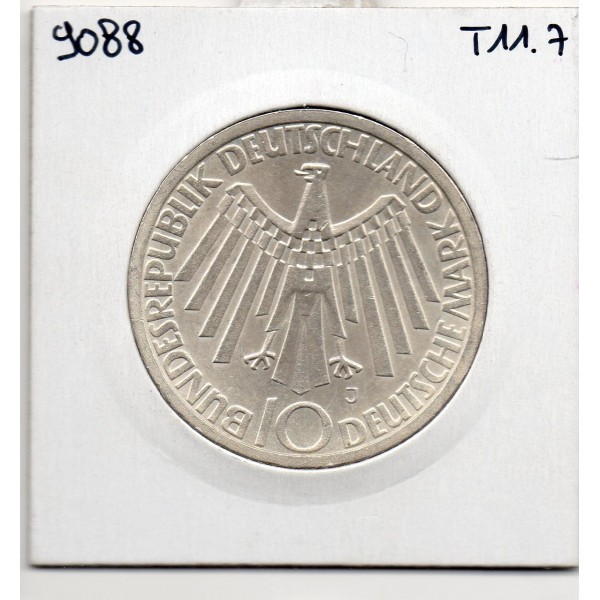 Allemagne RFA 10 deutsche mark 1972 J, Spl KM 134 JO Munich pièce de monnaie