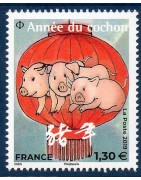 timbres de France de l'année 2019 à l'unité