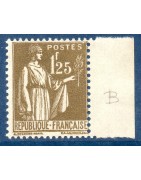 timbres de France de l'année 1931-1933 à l'unité