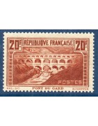 timbres de France de l'année 1928 à 1930 à l'unité