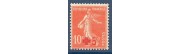 timbres de France de l'année 1914 à 1921 à l'unité
