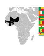 Pièces de monnaie d'Afrique de l'ouest BCEAO de collection