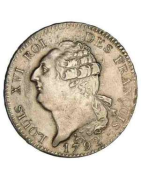 Pièces de monnaie de 6 livres constitution louis XVI