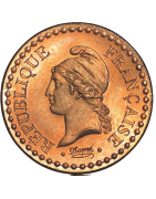 Pièces de monnaie de 1 centime Dupré