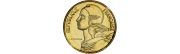 Pièces de monnaie de 5 centimes de franc Lagriffoul