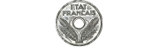 Pièces de monnaie française de 10 centimes état français