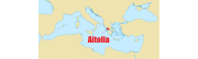 Les pièces de monnaie grecques d'Aitolia en grèce centrale