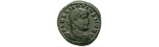 Les pièces de monnaie Romaine de l'empereur Delmatius, Delmace