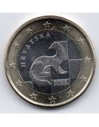 pièces de monnaie euro à l'unité de Croatie