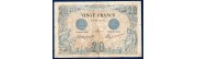 Billet Francais de collection de 20 Francs noir de la banque de France type 1874 Fayette F.9