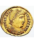 Les pièces de monnaie Romaine de l'empereur Constance III constantius III