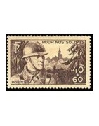 timbres de France de l'année 1940 à l'unité