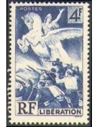 timbres de France de l'année 1945 à l'unité