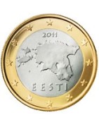 pièces de monnaie euro à l'unité Estonie