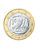 pièces de monnaie euro à l'unité de Grèce