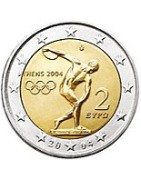 pieces de monnaie de 2 euros Commémoratives 2004