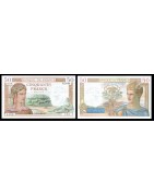 Billet Francais de collection de 50 Francs Cérès de la banque de France type 1933 Fayette F.17 et F.18