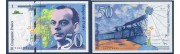 Billet Francais de collection de 50 Francs St-Exupery de la banque de France type 1992 Fayette F.72 et 73