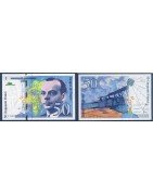 Billet Francais de collection de 50 Francs St-Exupery de la banque de France type 1992 Fayette F.72 et 73