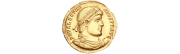 Les pièces de monnaies romaines de l'empereur Valentinien 1er Valentinianus