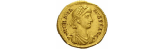 Les pièces de monnaies romaines de L'empereur Gratien, Gratianus