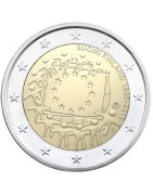 pieces de monnaie de 2 euros Commémoratives de 2015 serie drapeau europeen