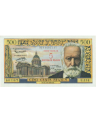 billet de banque 5NF/500F Victor Hugo type 1958