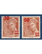 Timbres avec variété de surcharge