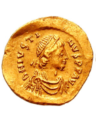 Les pièces de monnaies Byzantine de L'empereur Justin 1er