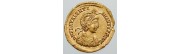 Les pièces de monnaies romaines de L'empereur Valentinien III