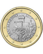 pièces de monnaie euro à l'unité de saint Marin