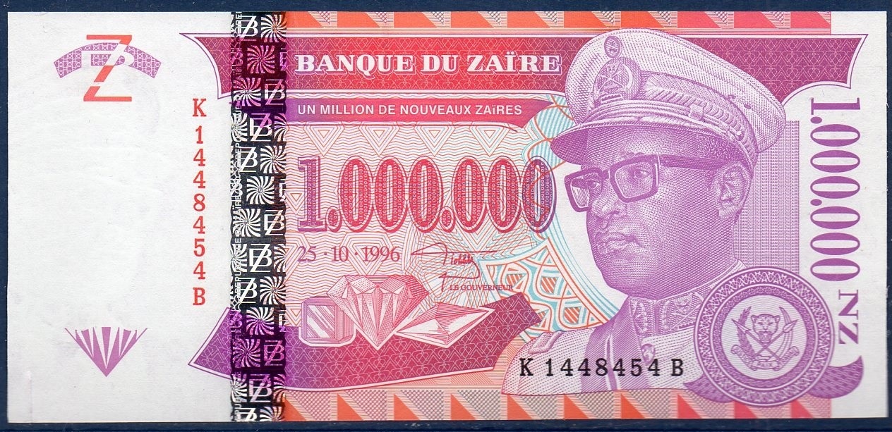 Billet de banque Nouveau zaïre
