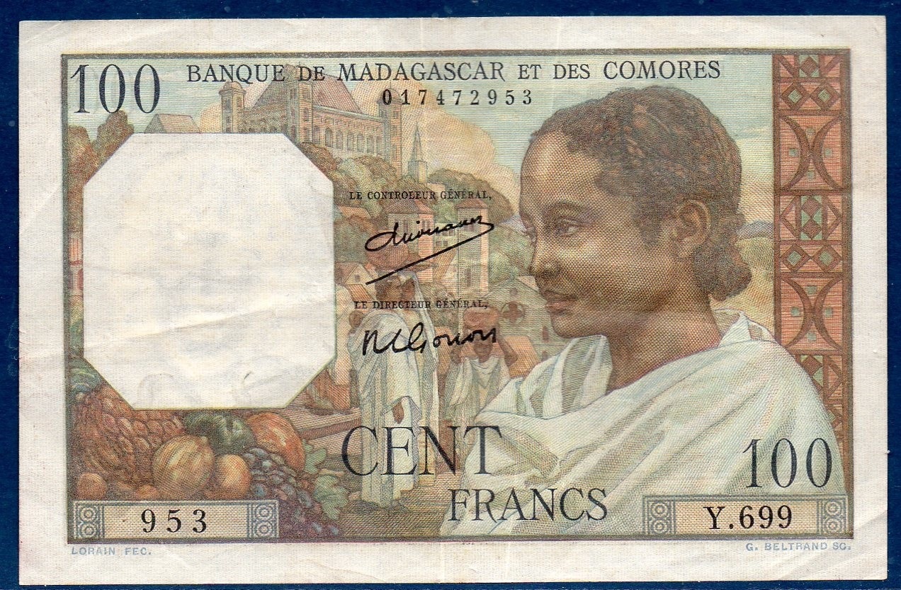 Billet de collection de Madagascar