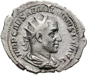 Pièces de Monnaie romaine de L'empereur Emilien