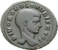 Pièces de Monnaie romaine de L'empereur Romulus