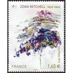 Timbre France Yvert No 4849 Joan Mitchell, peinture sans titre