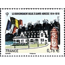 Timbre France Yvert No 4933 Gouvernement belge à Ste-Adresse