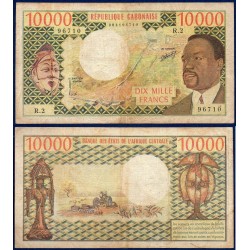 Gabon Pick N°5a, Billet de banque de 10000 Francs 1974